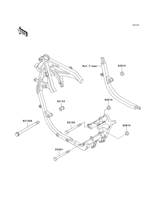 EX500 Рама ,крепежные детали