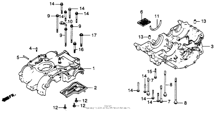 Alternator + crankcase 82-83