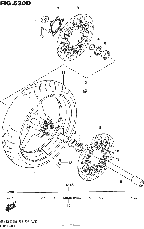 Front Wheel (Gsx-R1000Al6 E28)