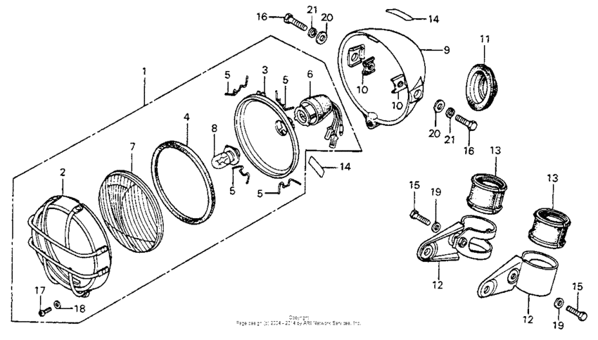 Headlight + headlight case k