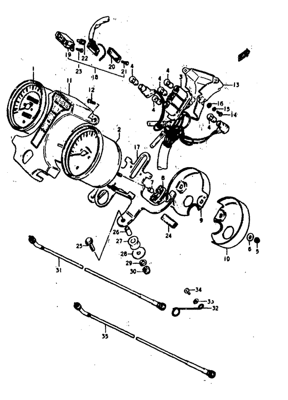 Speedometer-tachometer