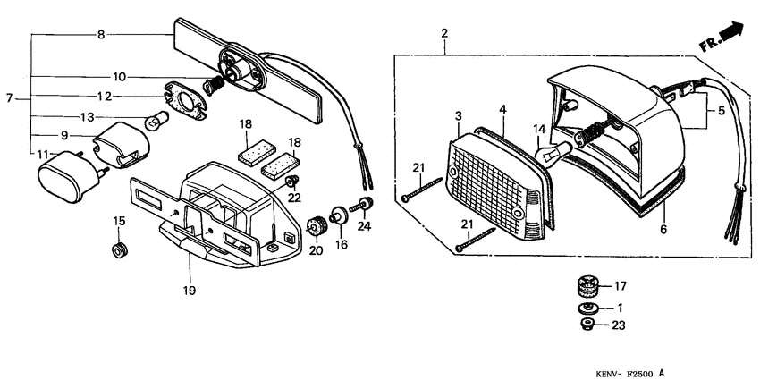 Taillight unit ass`y