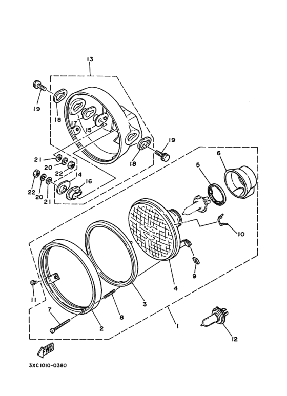 Headlight assy