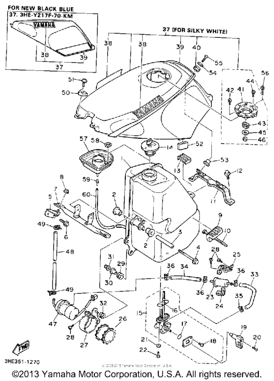 FZR600RB Топливный бак