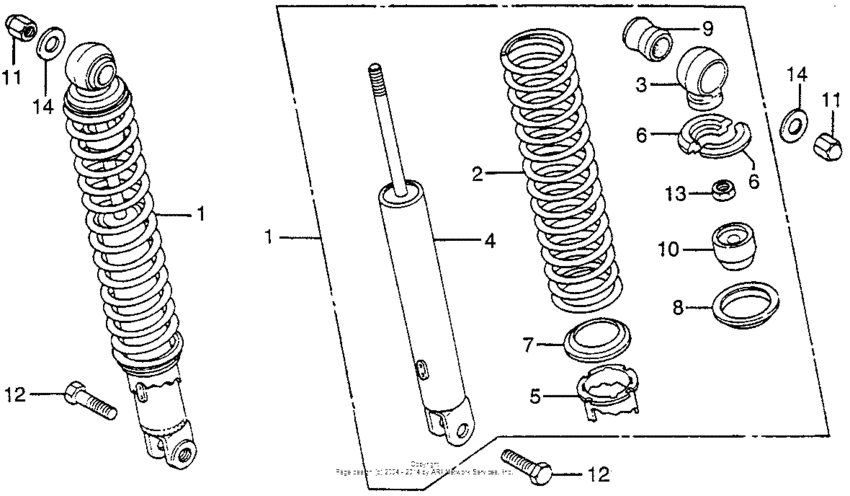 Rear shock absorber (1)