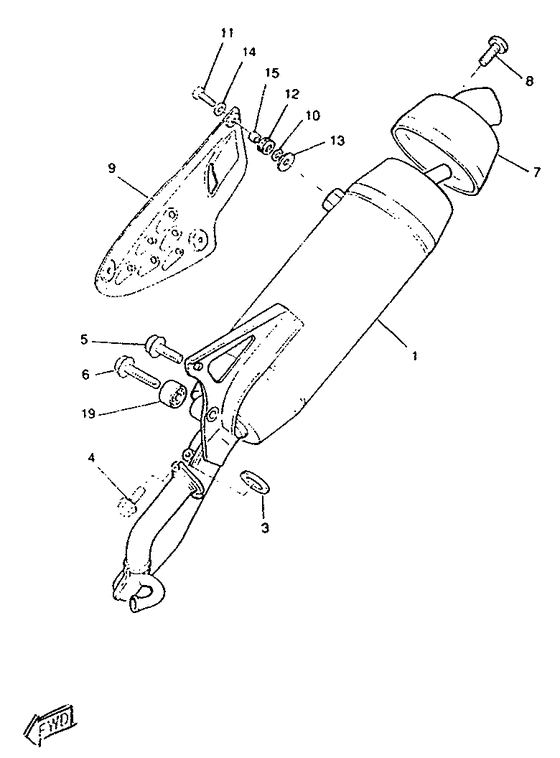CW50RS Выхлопная система