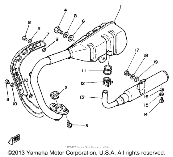 PW50N Выхлопная система