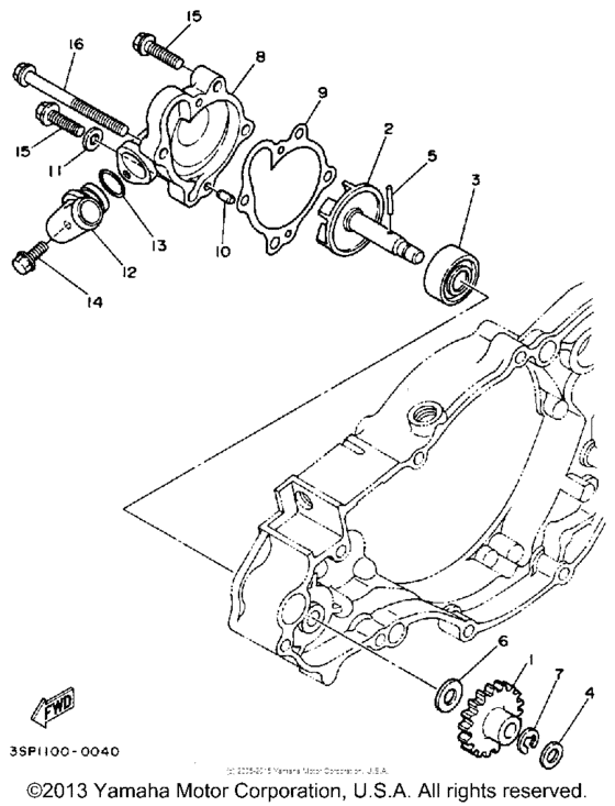 WR250ZD Водяной насос
