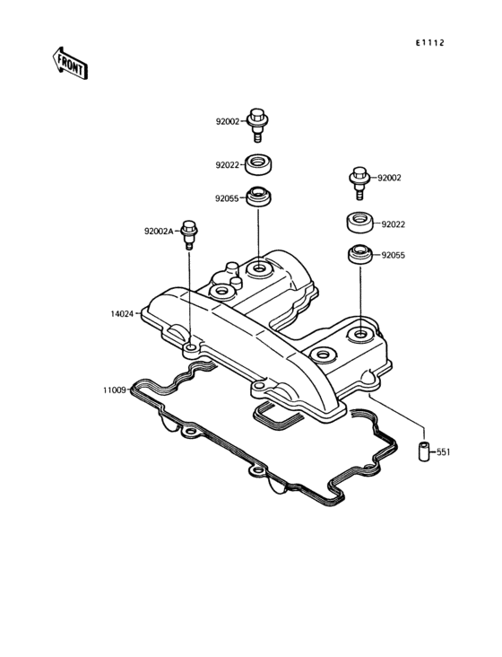 KL250 Крышка головки цилиндров