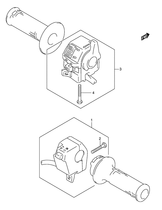 DR650 Рулевой переключатель