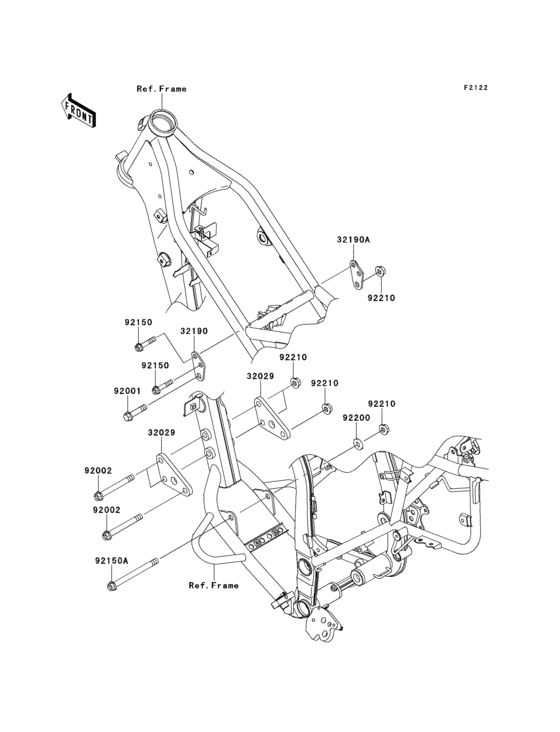  Крепление двигателя