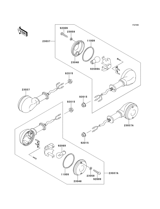 ZR550 Задний фонарь