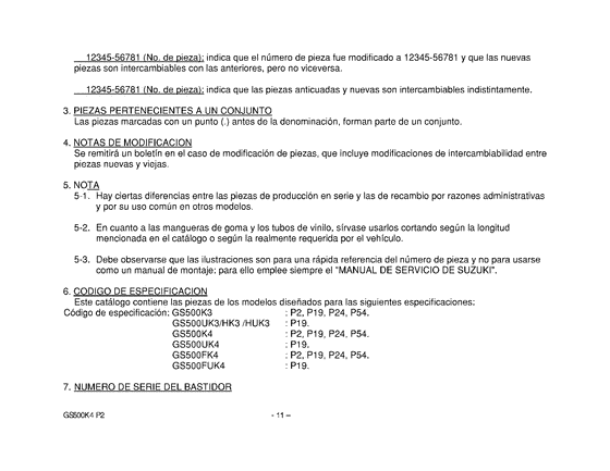 GS500 Catalog preface