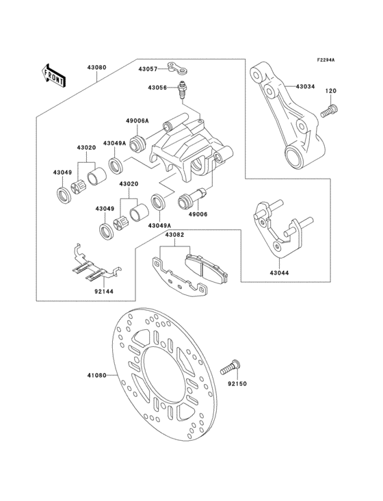 Rear brake(f18/f19)