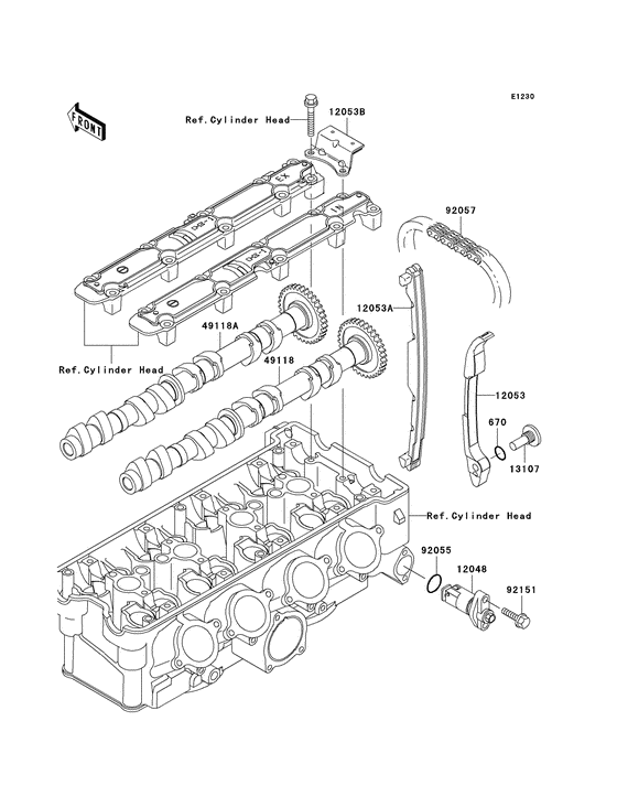 ZX900 Распредвал