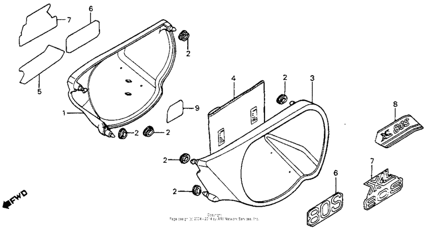 XL80S Side cover 80-82