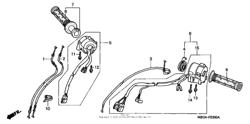 VFR800 Рулевые переключатели