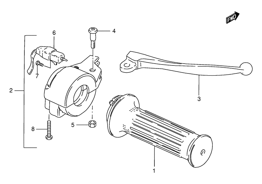 Right handle switch