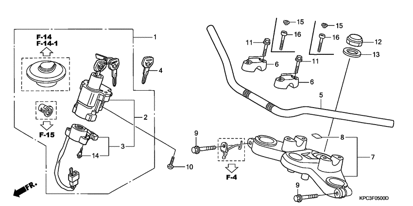 Handle pipe/top bridge