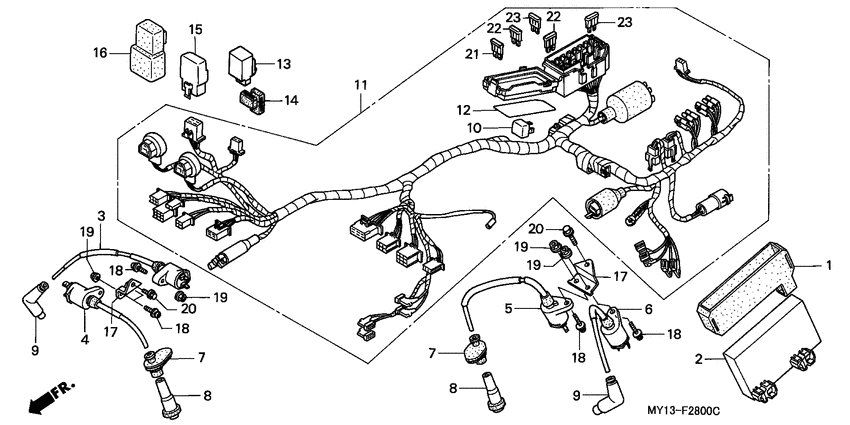 Wire harness/ ignition coil