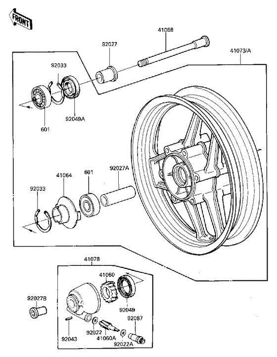 Front wheel/hub