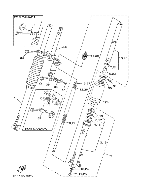 Front fork 2