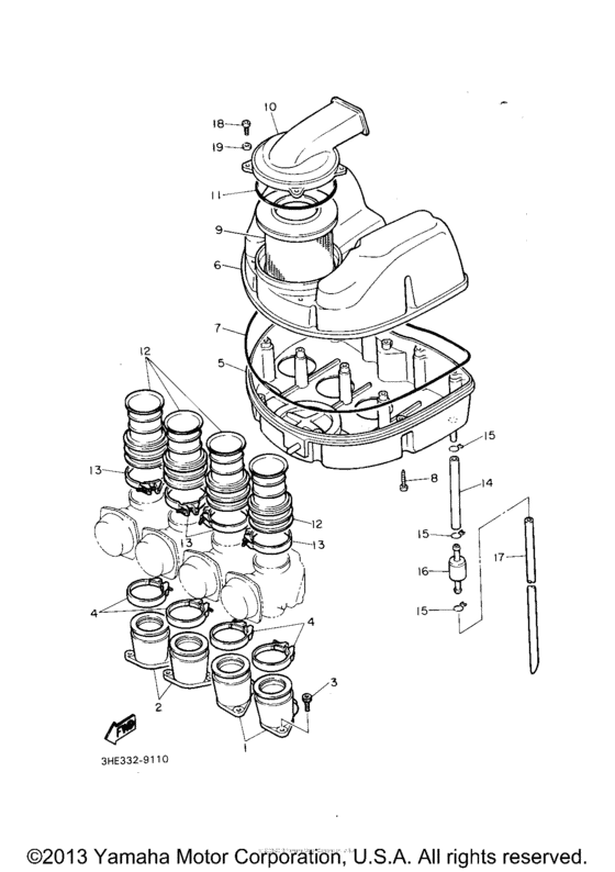FZR600RE Воздушный фильтр