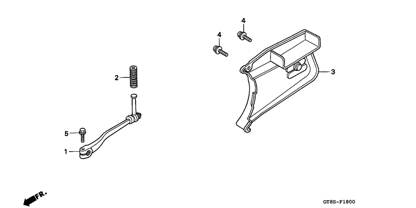 PK50S Pedal / kick starter arm