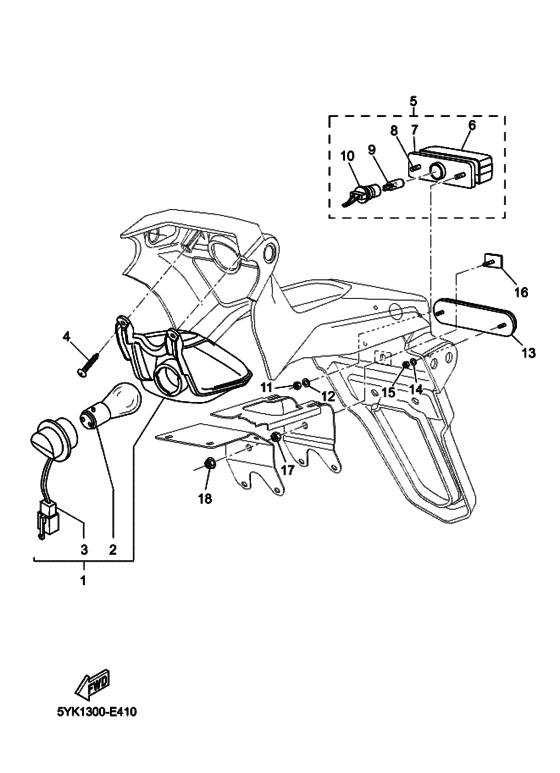Taillight unit ass`y