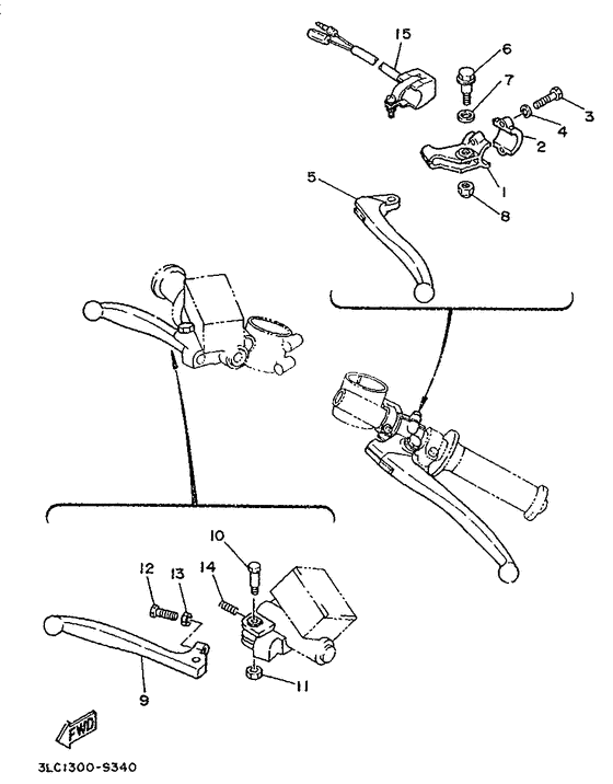 Handle switch. lever