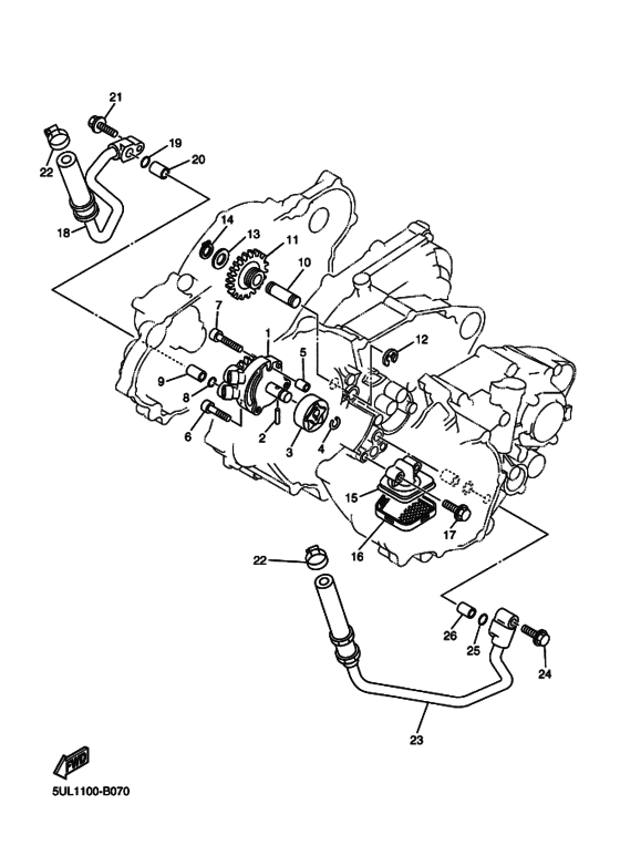 WR250F Маслонасос