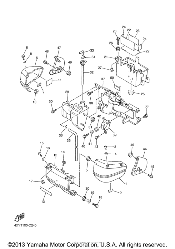 XVZ13TFMS Боковые обтекатели