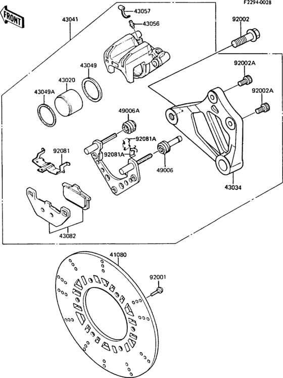ZL1000 Задний тормоз