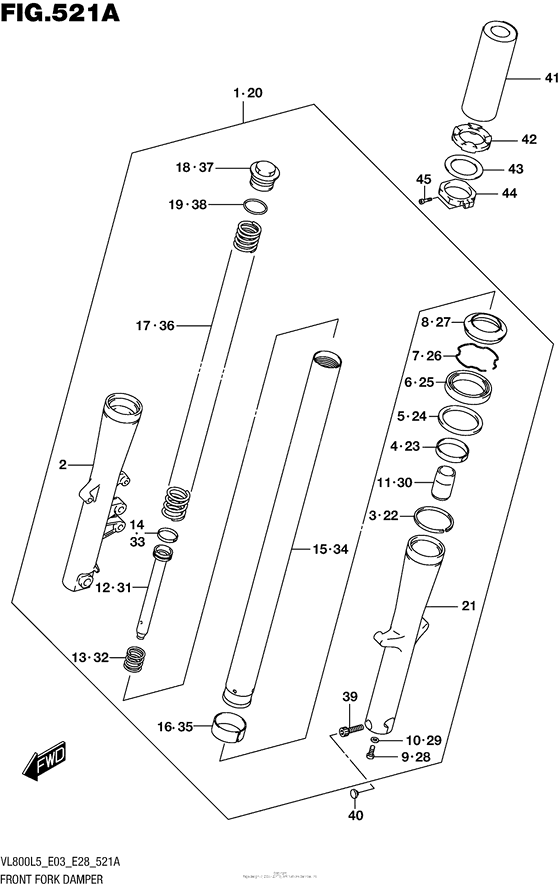 Front Fork Damper (Vl800L5 E03)