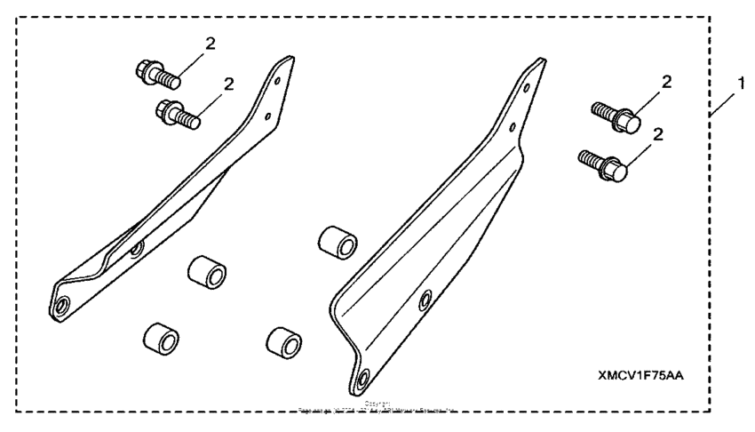 VTX1800T1 Backrest mounting bracket