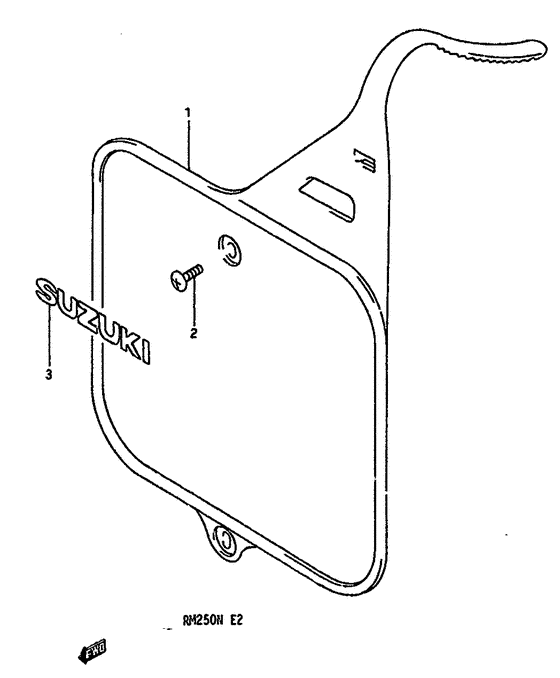 Front number plate