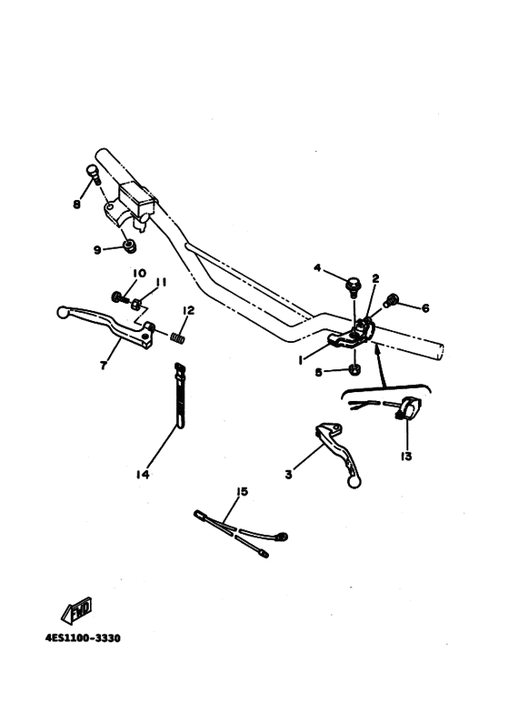 YZ80 YZ80F Interruptor  manillar&palanc
