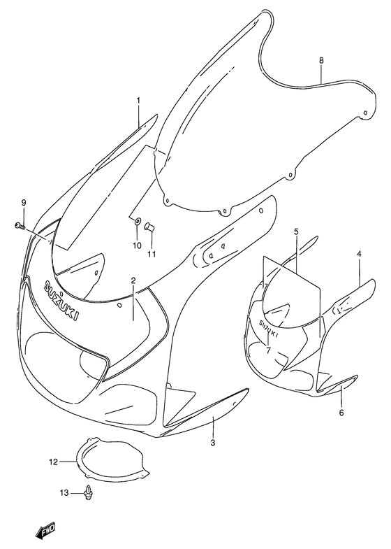 Cowling body