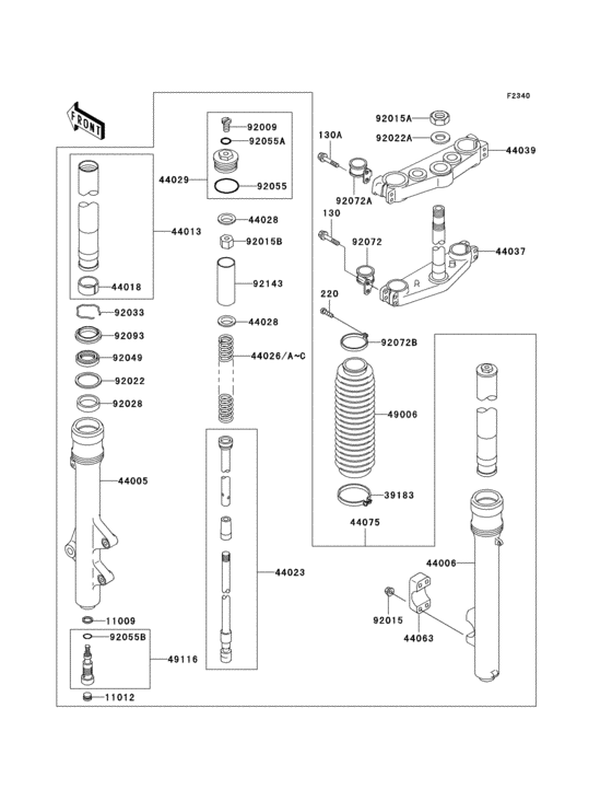 Front fork(1/2)