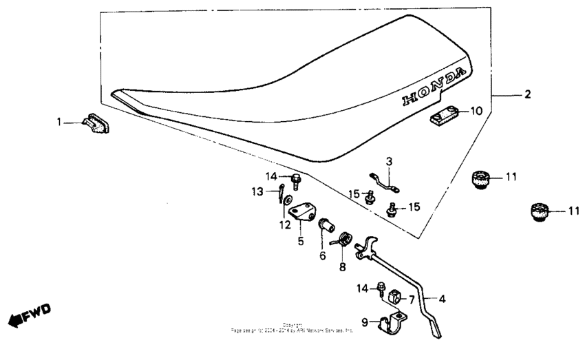 TR200 Сиденье