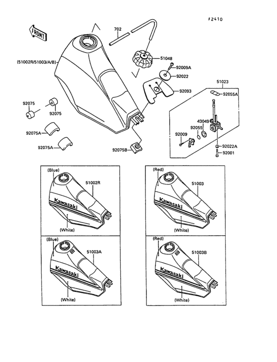 Fuel tank(1/2)(kl250-d7)