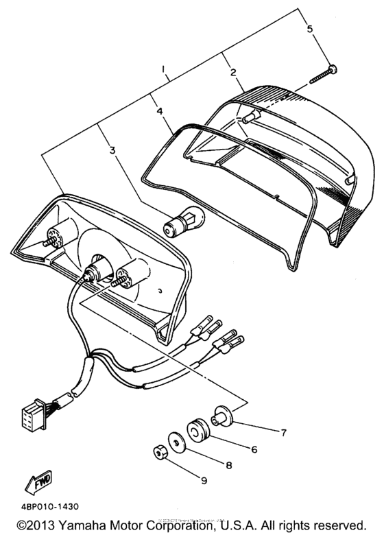 XJ600SHC Фонарь