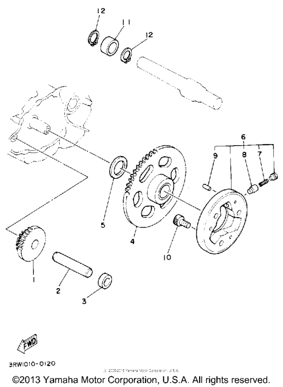 XT225DC Муфта стартера