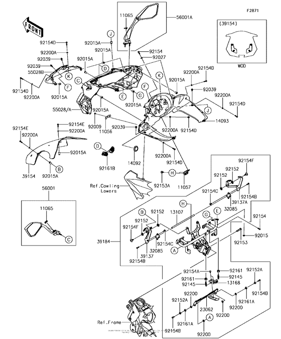 ZX1000 Обтекатели