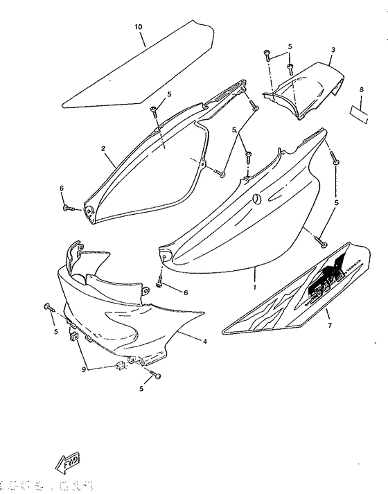 CW50RS Боковые обтекатели