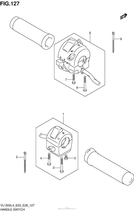 VL1500B Handle Switch (Vl1500L4 E28)