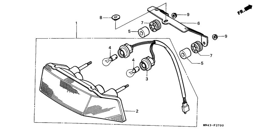 Taillight unit ass`y