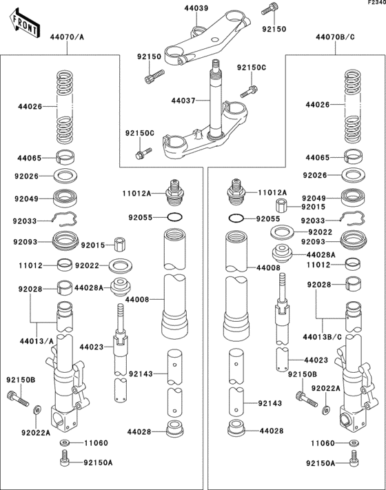 Front fork(1/2)