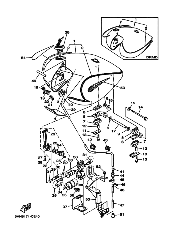XV1700A XV17AS Tank fuel