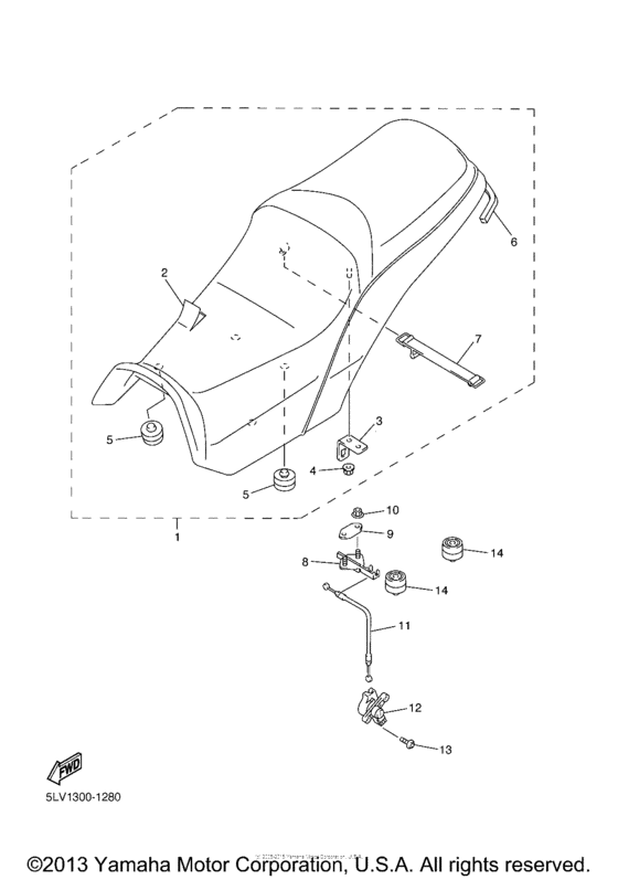 FZS1000P Сиденье